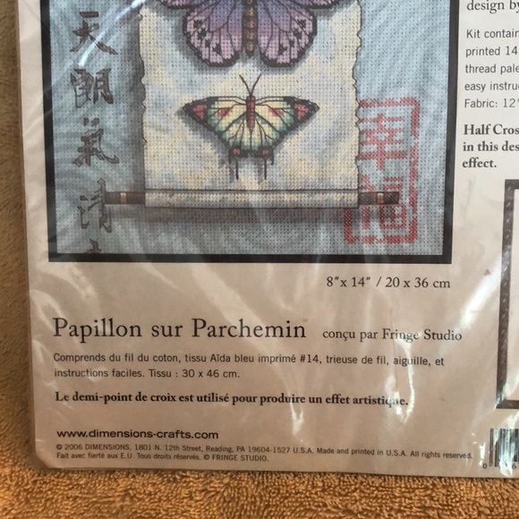 Dimensions Butterfly Scroll Counted Cross Stitch Kit 35193 - Picture 3 of 6